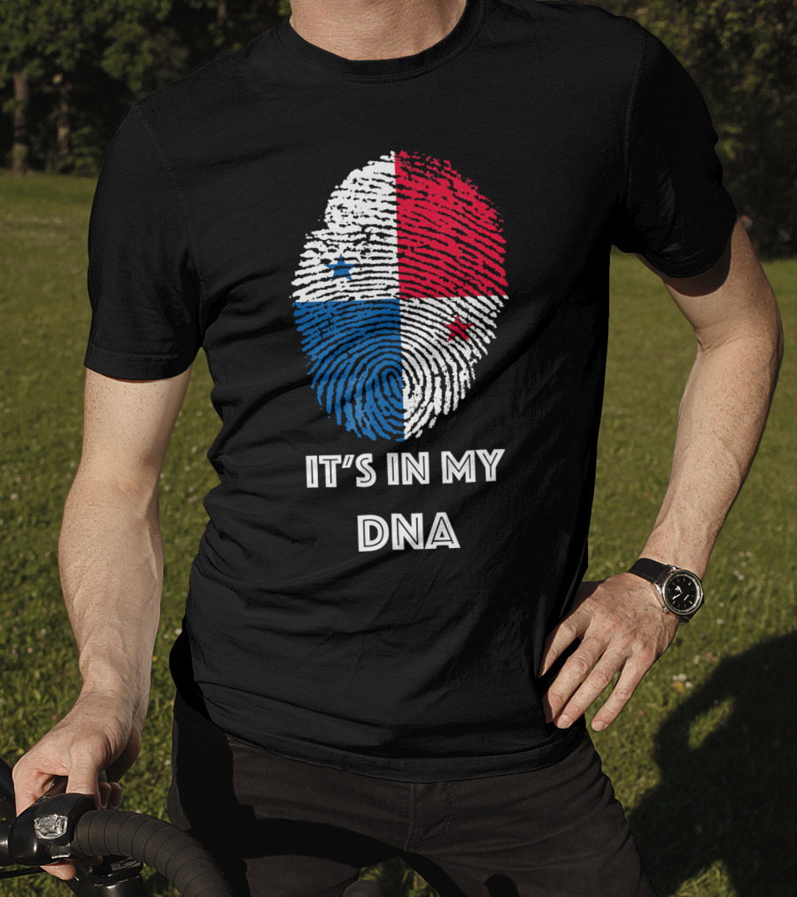 Panama Flag Fingerprint It's In My DNA T-Shirt