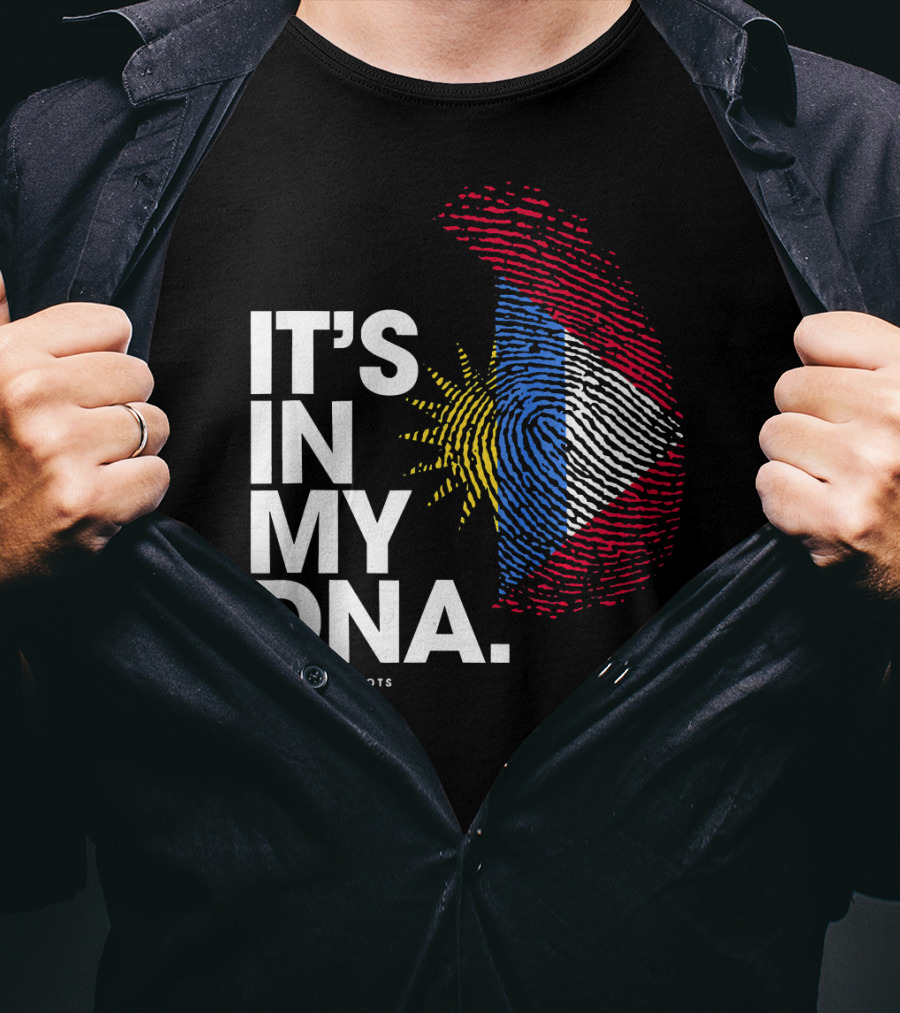 IT'S IN MY DNA Antigua And Barbuda Flag Antiguan Roots T-Shirt