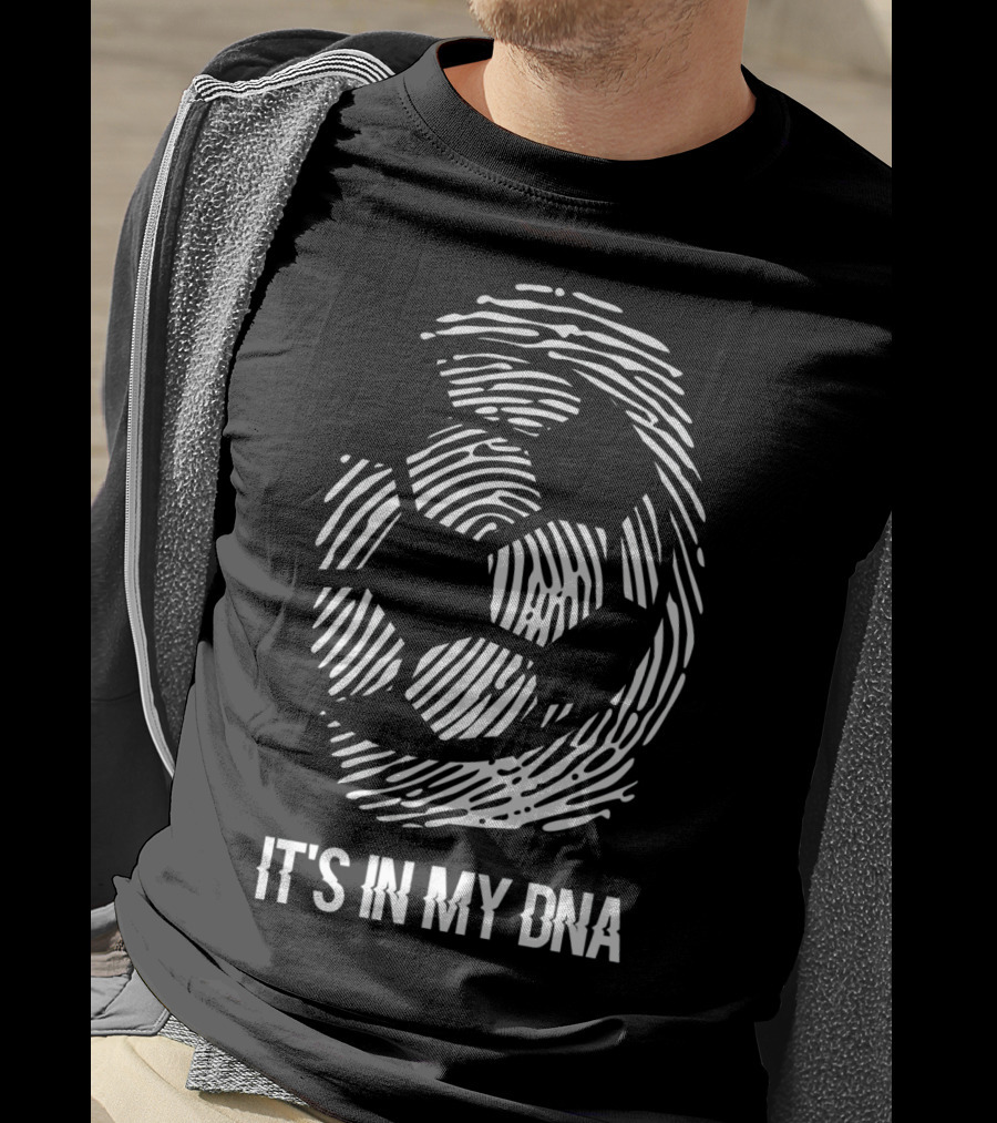 It's In My DNA Soccer Fingerprint T-Shirt