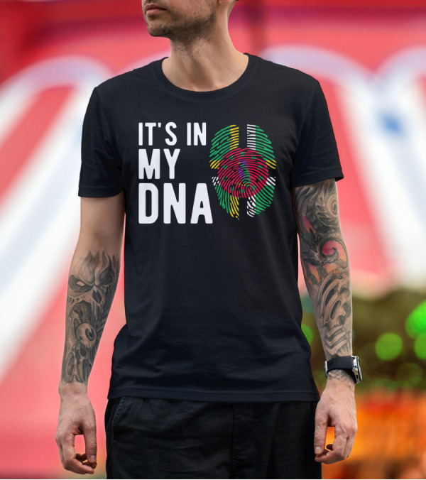Premium T-Shirt: It's in My DNA Dominica Flag Dominican Fingerprint T-Shirt It's in My DNA Dominica Flag Dominican Fingerprint T-Shirt