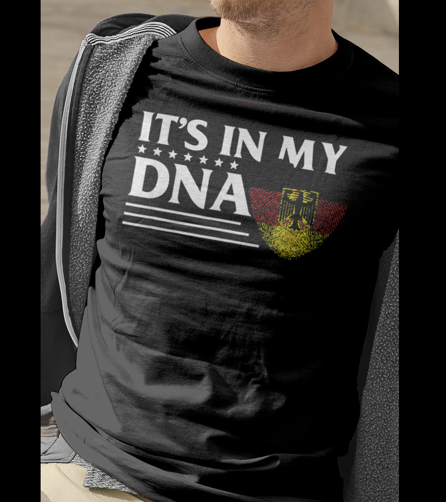 It's In My DNA German Flag Fingerprint T-Shirt