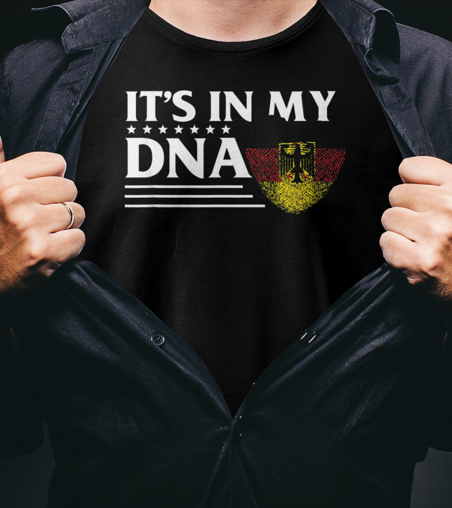It's In My DNA German Flag Fingerprint T-Shirt