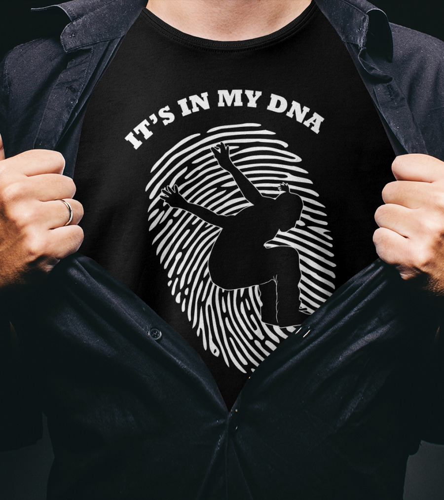 It's In My DNA Parkour Freestyle Fingerprint T-Shirt