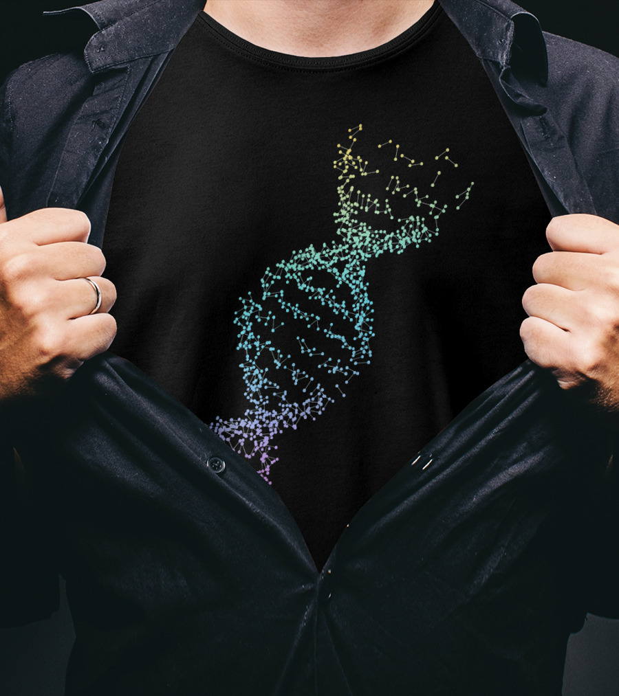 Science DNA Double Helix Molecule Structure Boys Girl T-Shirt