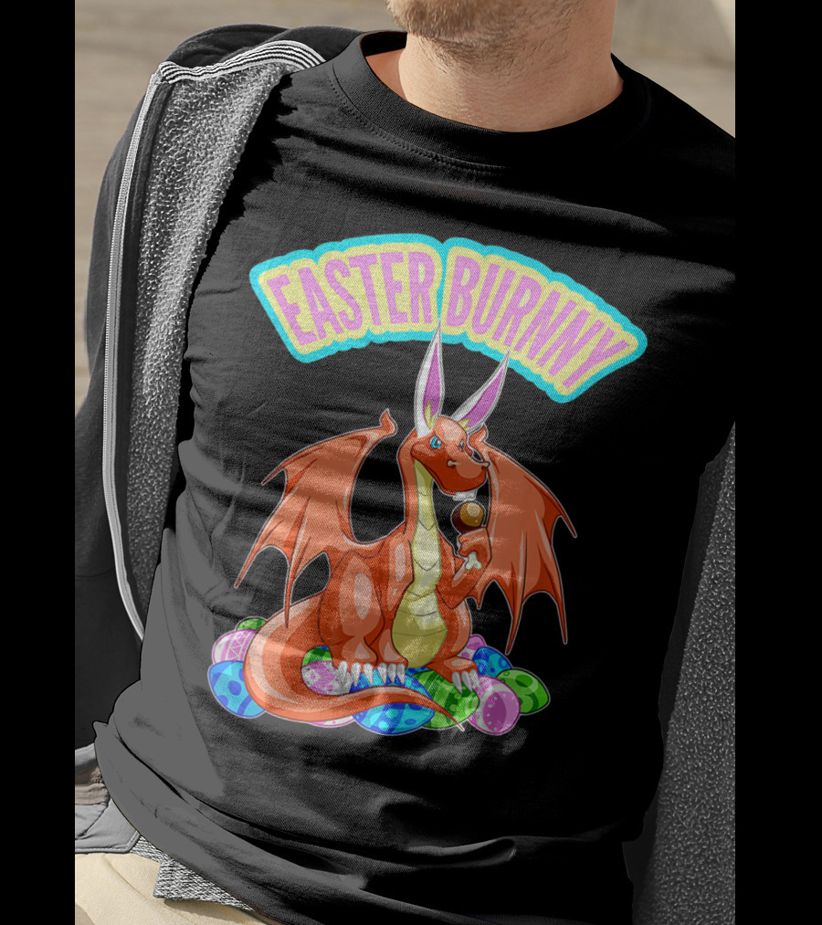 Easter Burnny Dragon With Eggs And Candy T-Shirt
