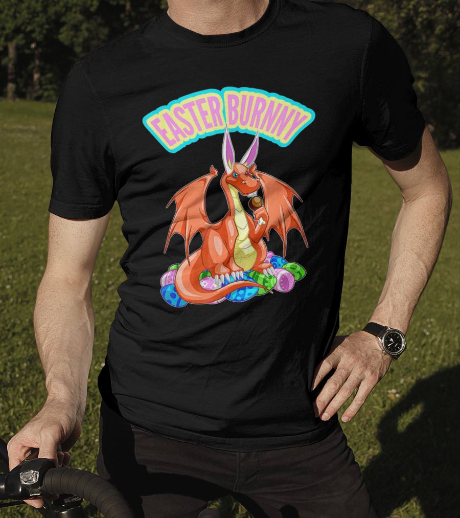 Easter Burnny Dragon With Eggs And Candy T-Shirt