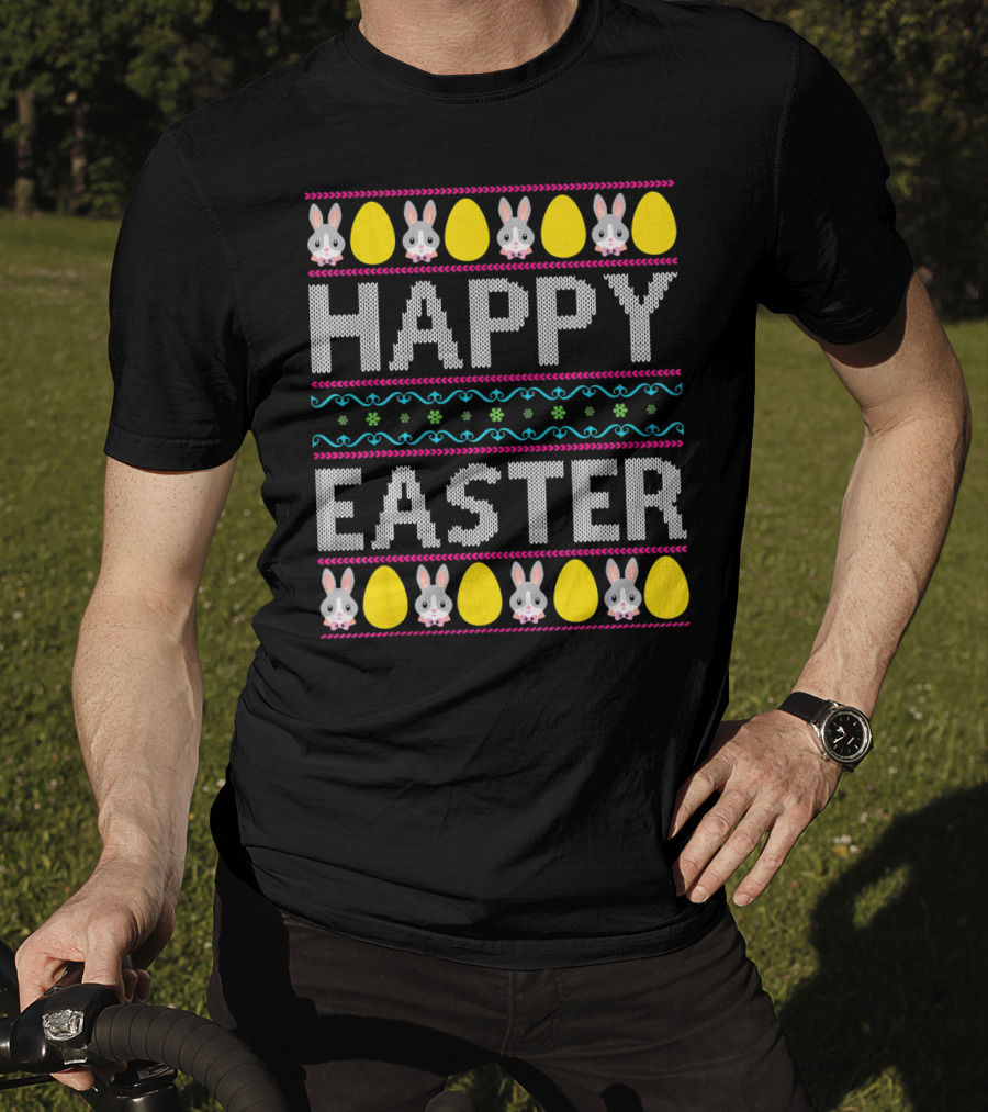 Happy Easter Bunny And Egg T-Shirt