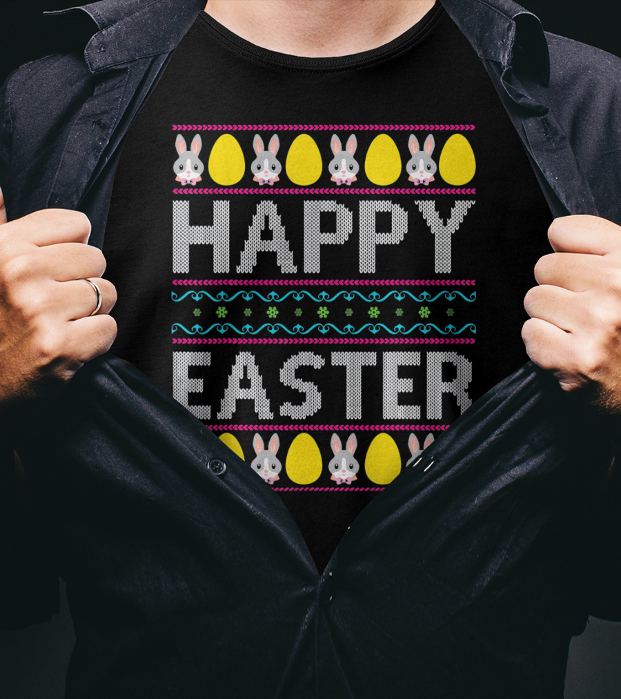 Happy Easter Bunny And Egg T-Shirt