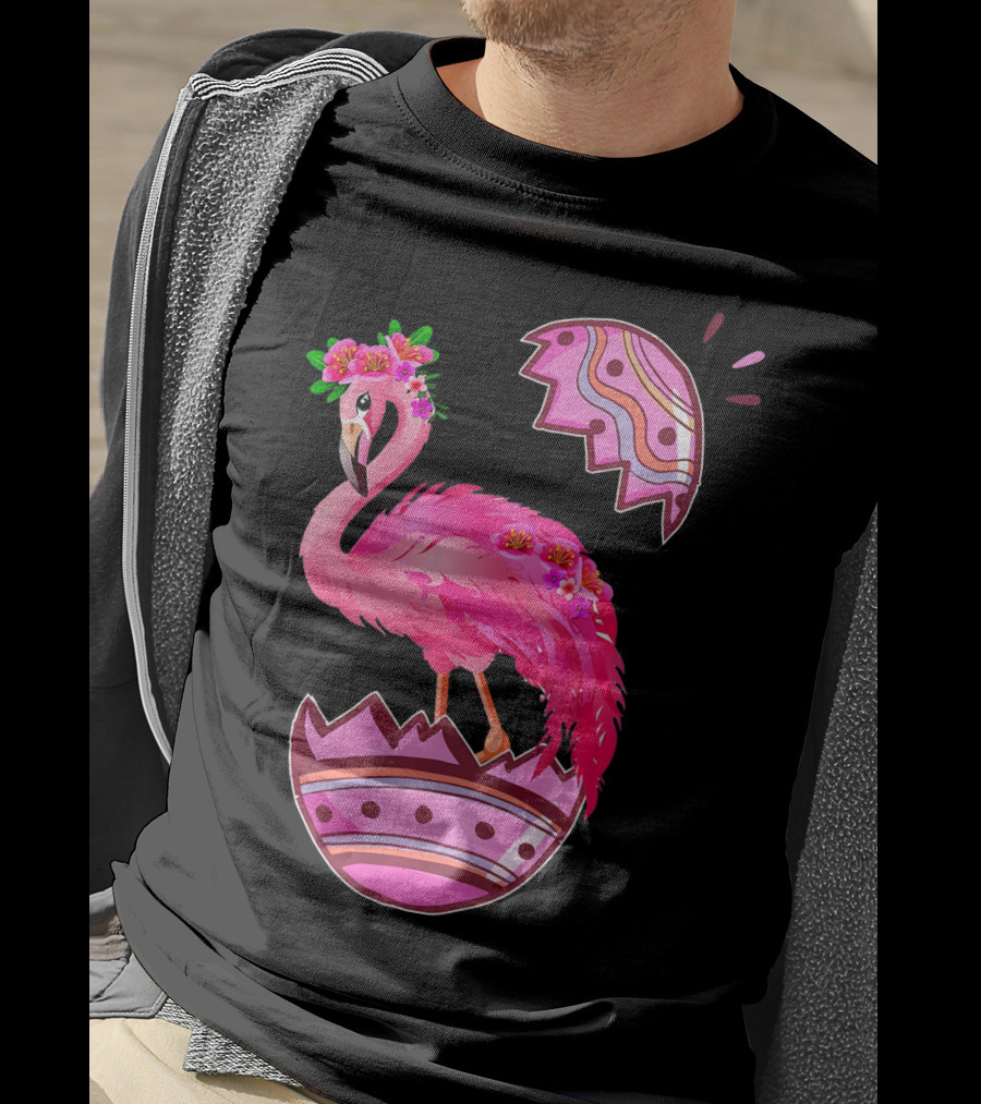 Flamingo Pink Easter Egg Delight T-Shirt