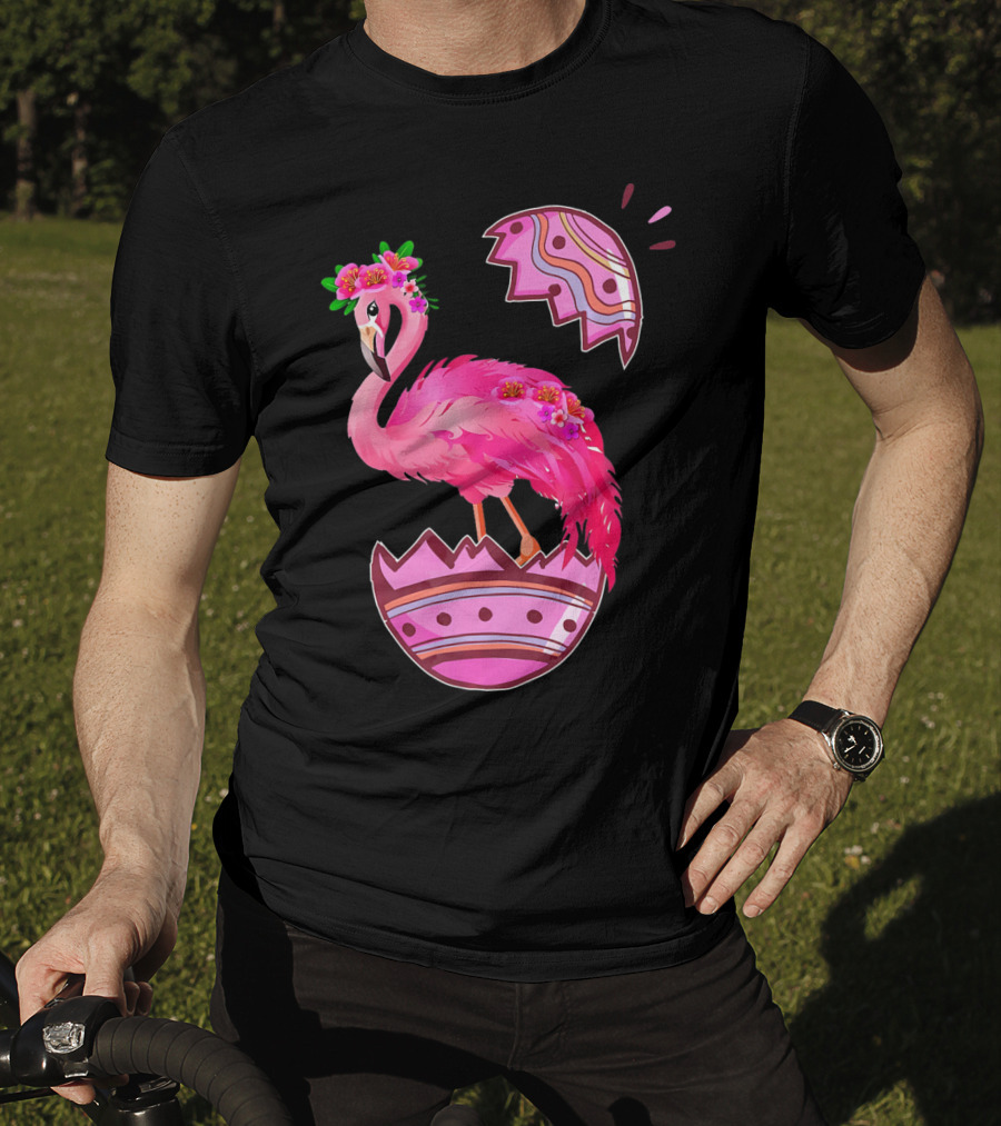 Flamingo Pink Easter Egg Delight T-Shirt