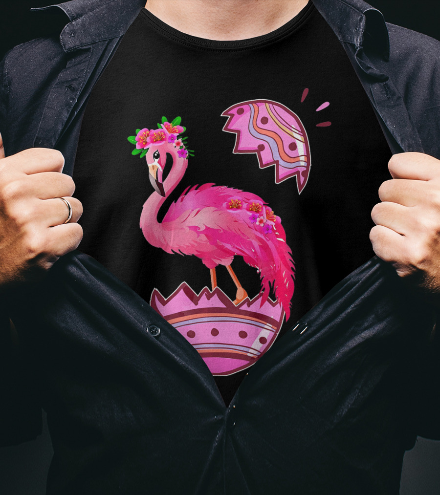 Flamingo Pink Easter Egg Delight T-Shirt