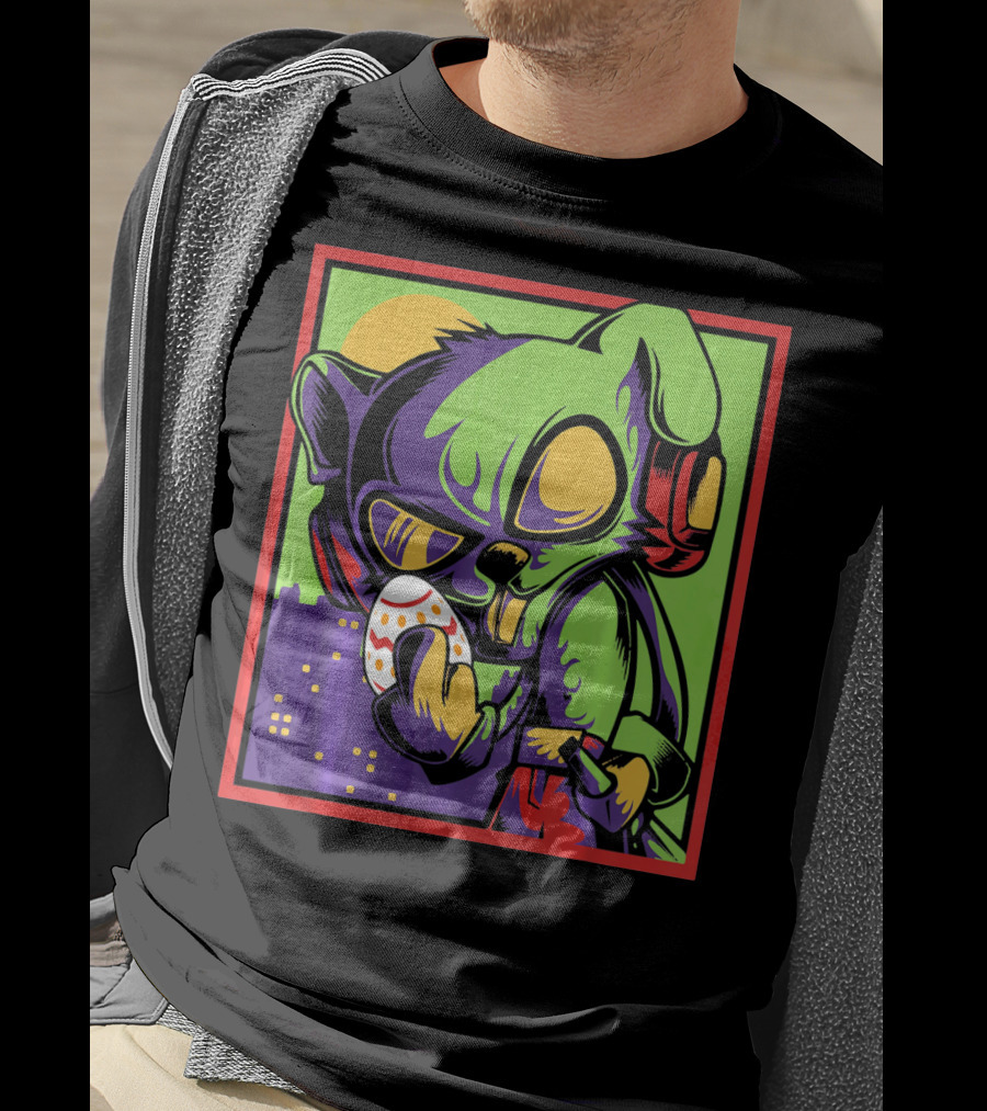 Easter Bunny Rabbit Egg Neon Pop T-Shirt