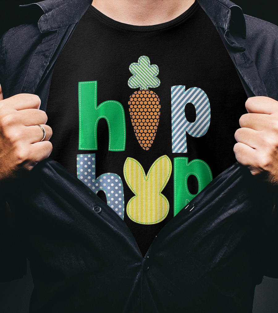 Hip Hop Bunny Carrot Easter T-Shirt