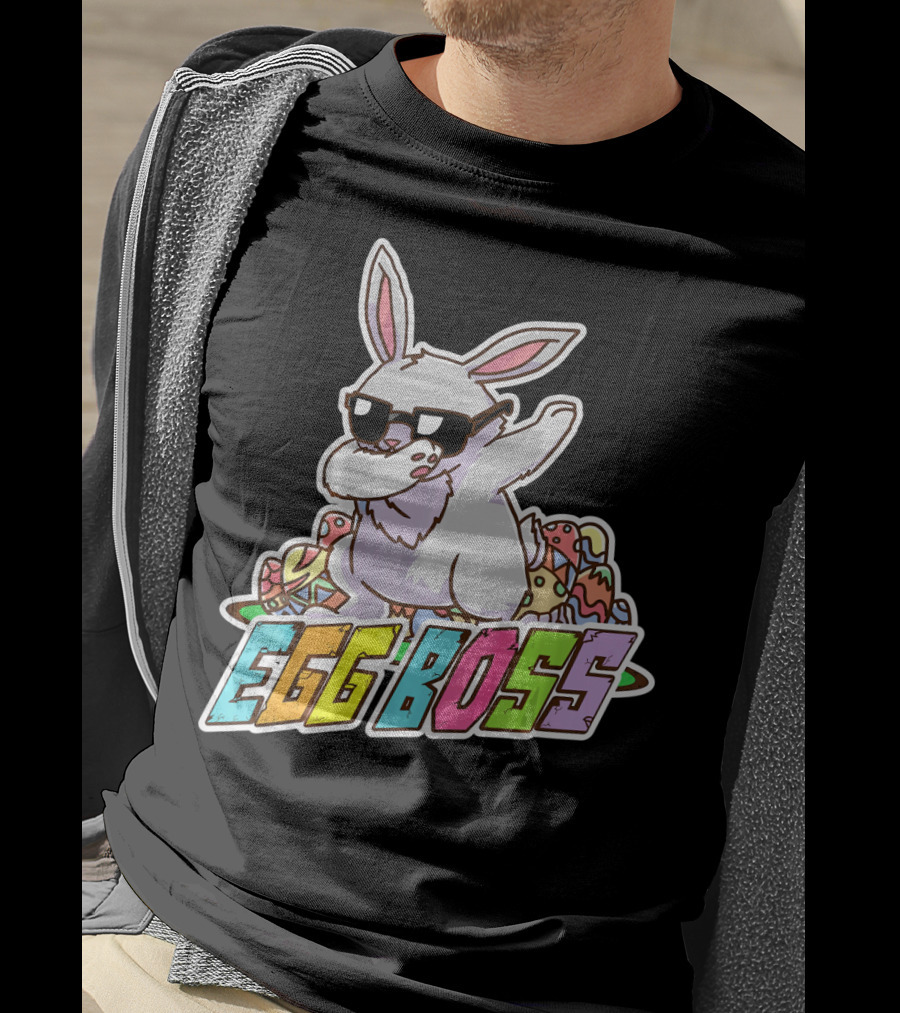 EGG BOSS Easter Bunny Dabbing Sunglasses T-Shirt