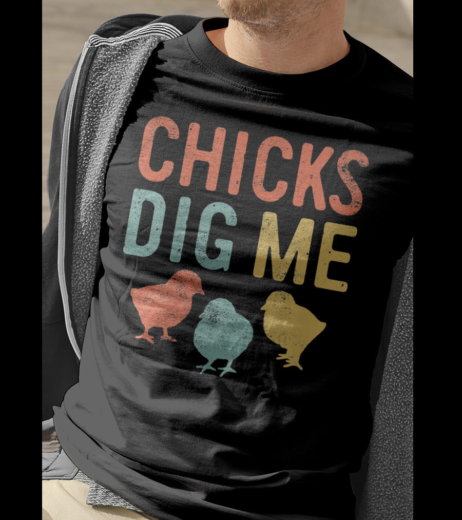Chicks Dig Me Kids Easter Chicks T-Shirt