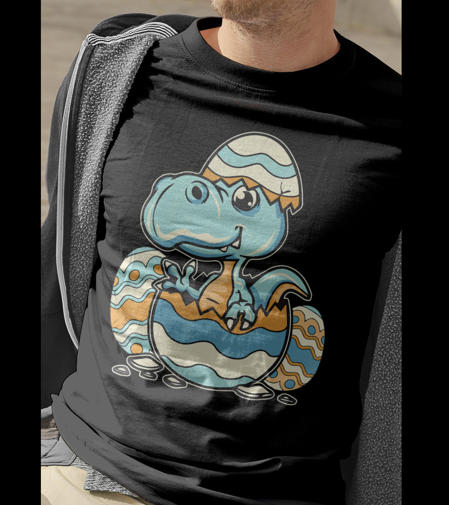 Dinosaur Hatchling In Easter Egg Delight T-Shirt