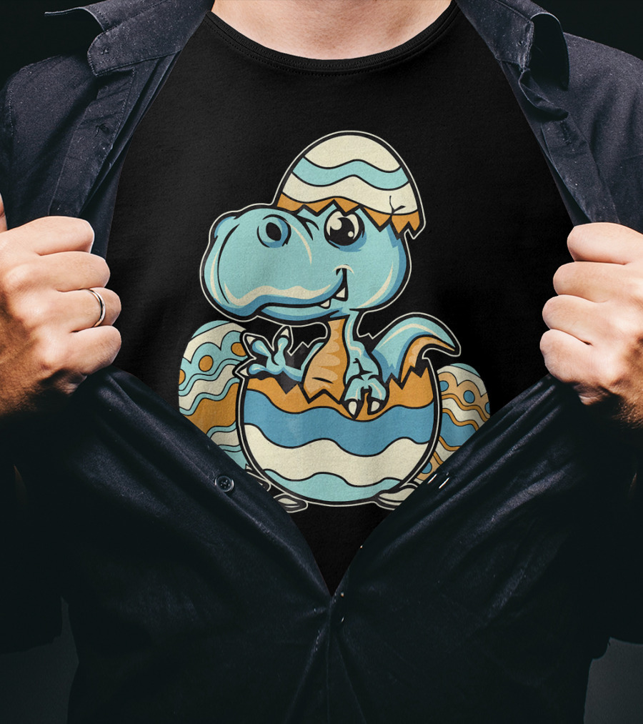 Dinosaur Hatchling In Easter Egg Delight T-Shirt