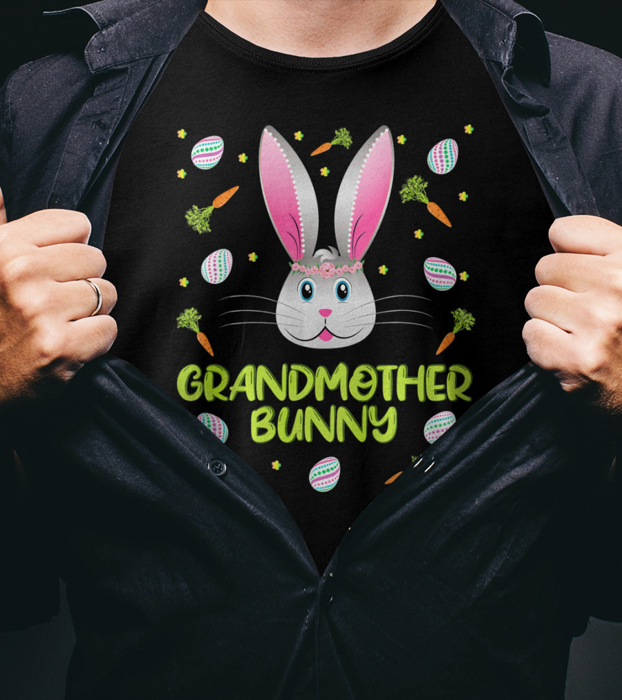 Grandmother Bunny Easter Egg Hunt T-Shirt