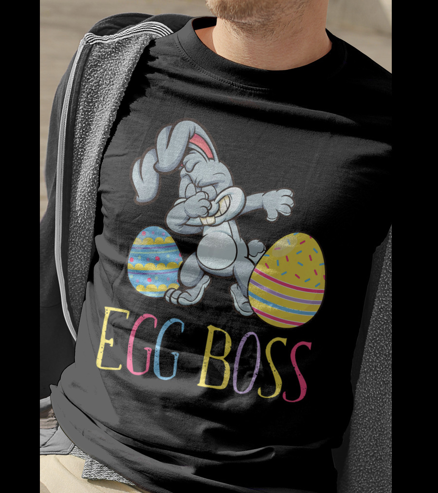 Dabbing Bunny Egg Boss Easter Fun T-Shirt