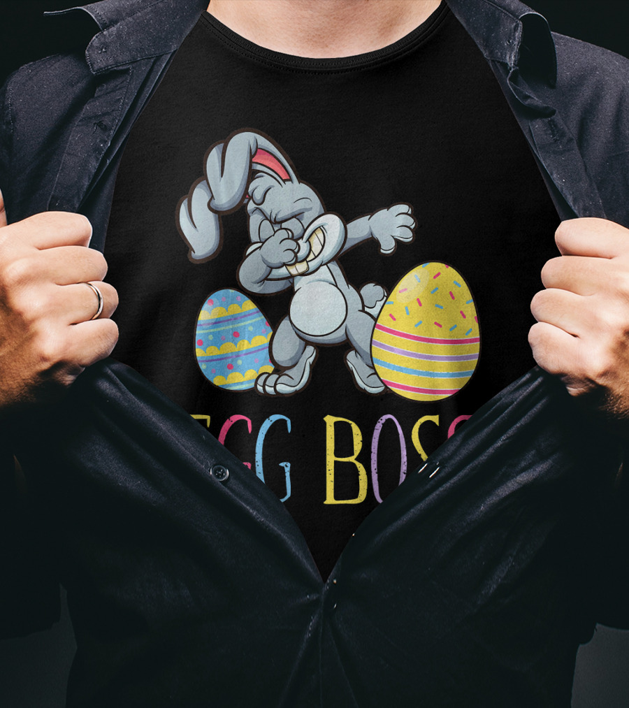Dabbing Bunny Egg Boss Easter Fun T-Shirt