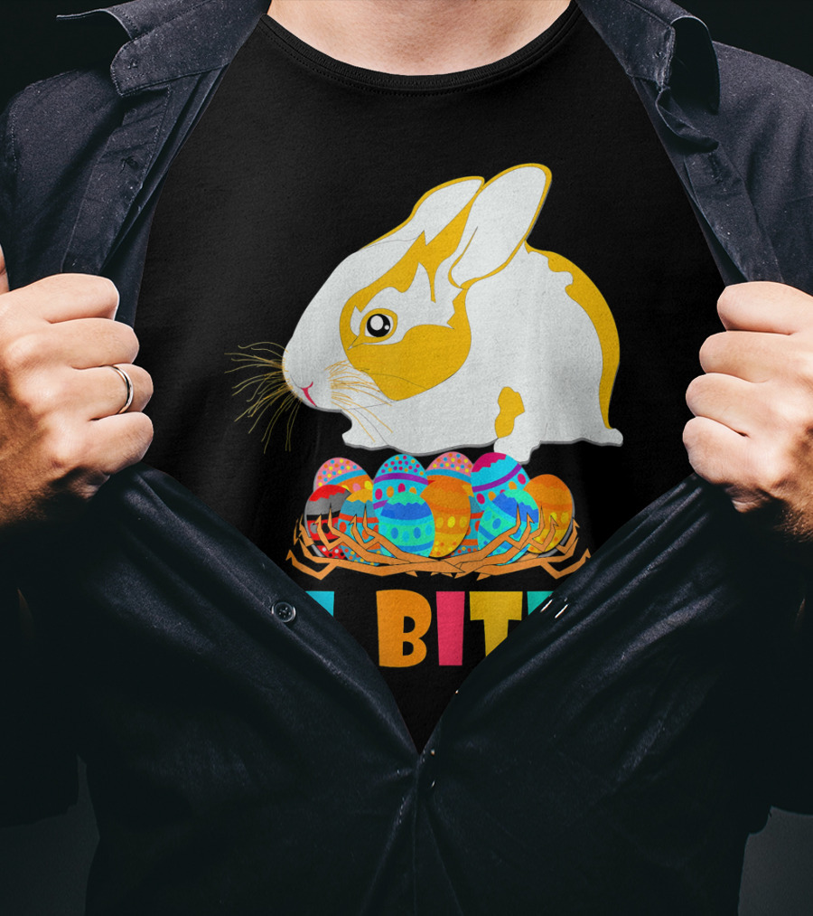 I Bite Cute Easter Bunny Eggs T-Shirt