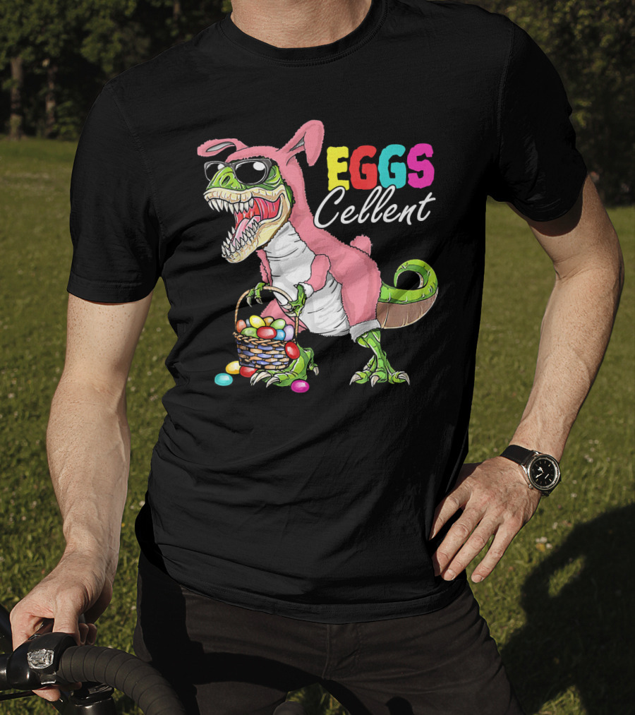 EGGS Cellent Dinosaur Easter Rex Bunny T-Shirt
