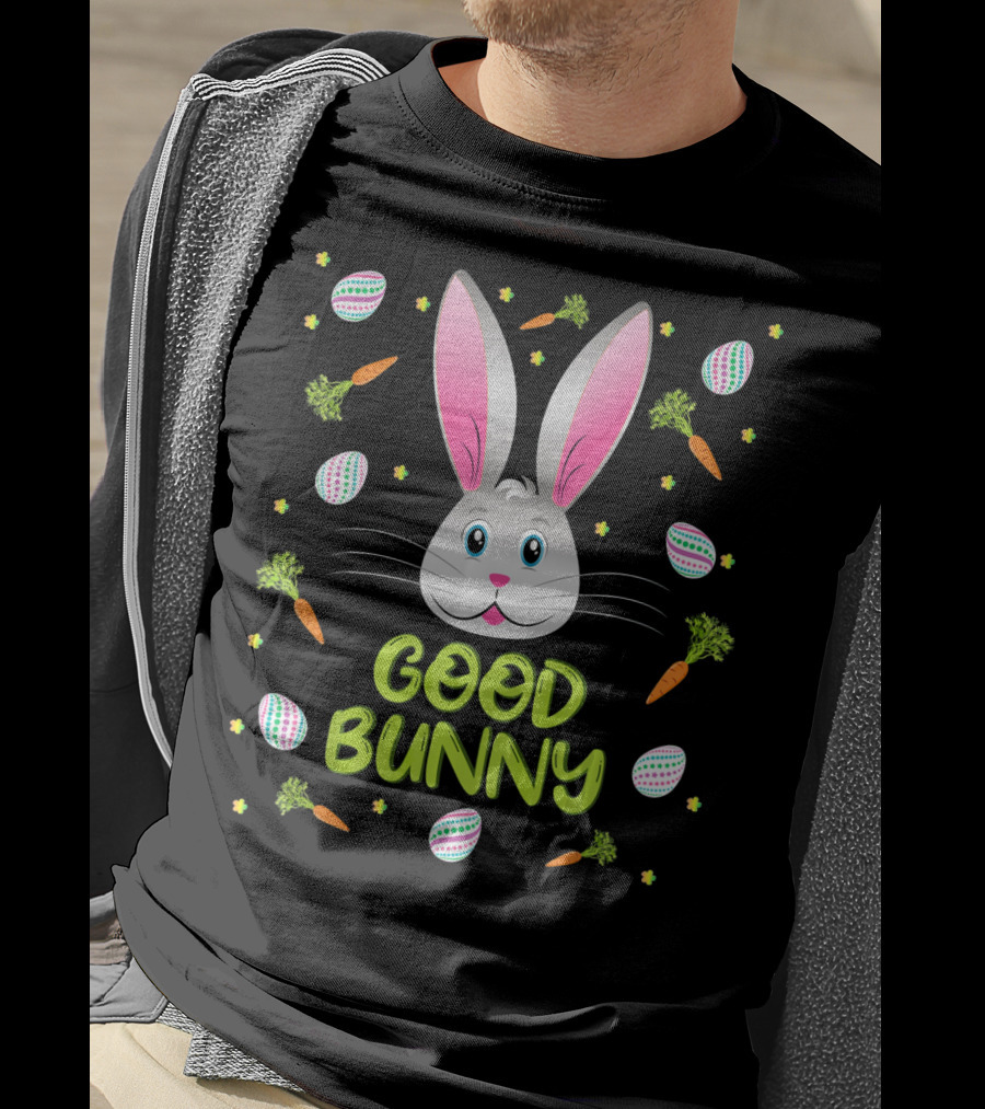 Good Bunny Easter Egg Carrot Fun T-Shirt