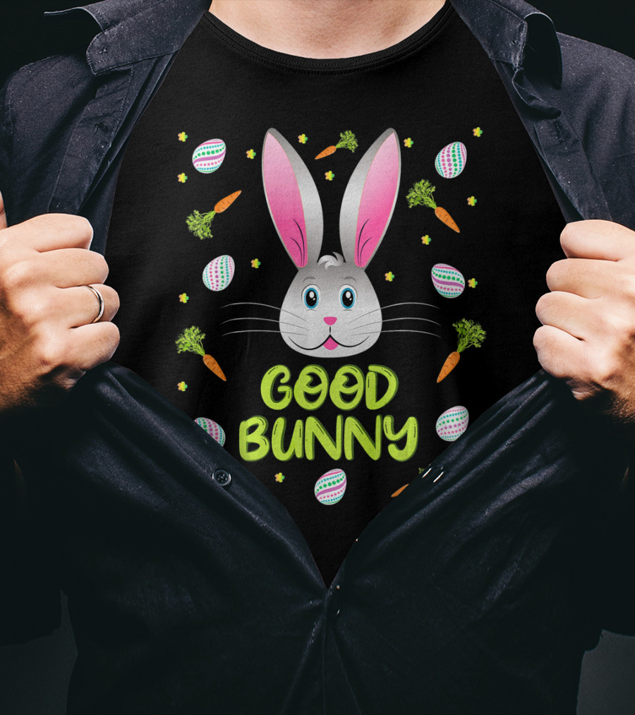 Good Bunny Easter Egg Carrot Fun T-Shirt