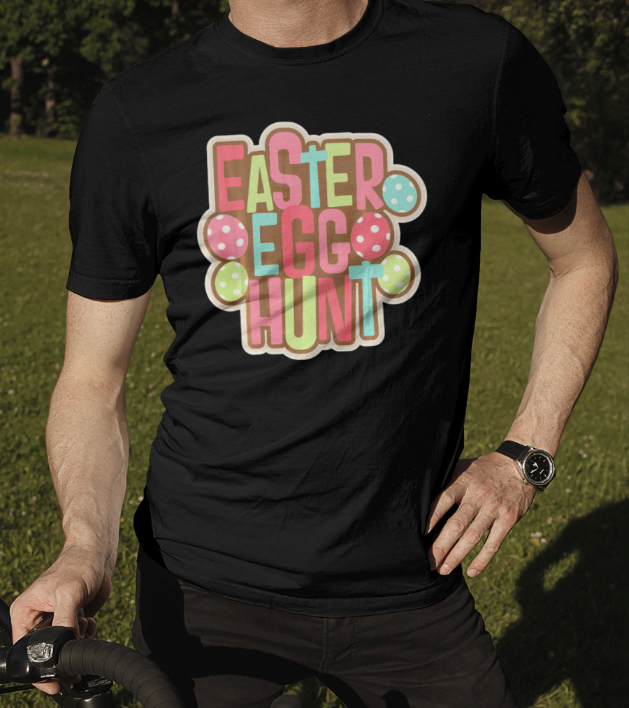 Easter Egg Hunt Begin Our With Polka Dot Eggs T-Shirt