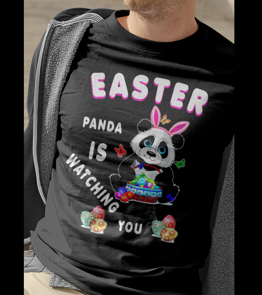 Easter Panda Is Watching You T-Shirt