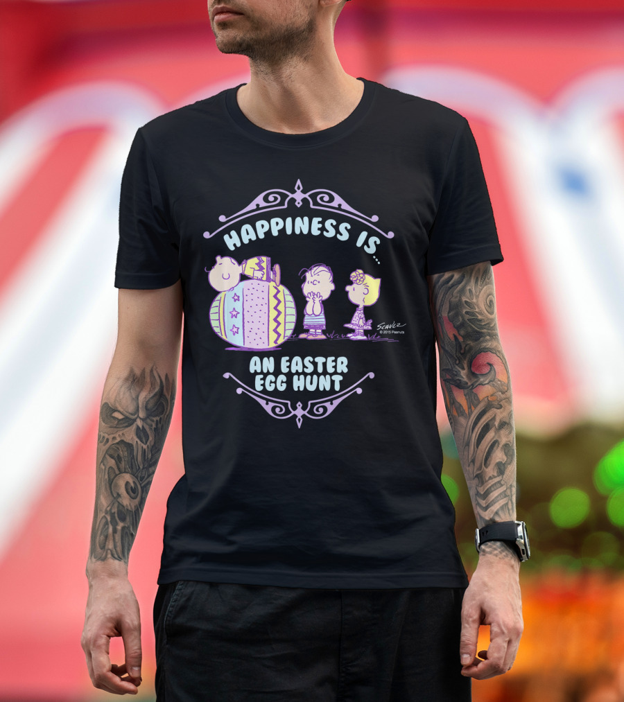 Happiness Is an Easter Egg Hunt Peanuts Charlie Brown T-Shirt