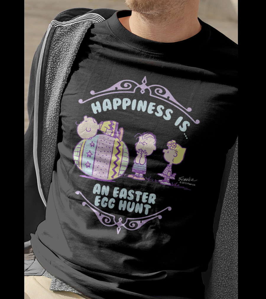 Happiness Is An Easter Egg Hunt Peanuts Charlie Brown T-Shirt