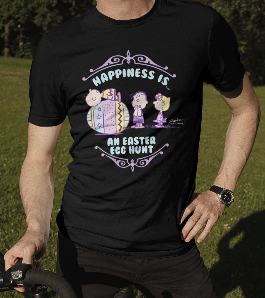 Happiness Is An Easter Egg Hunt Peanuts Charlie Brown T-Shirt