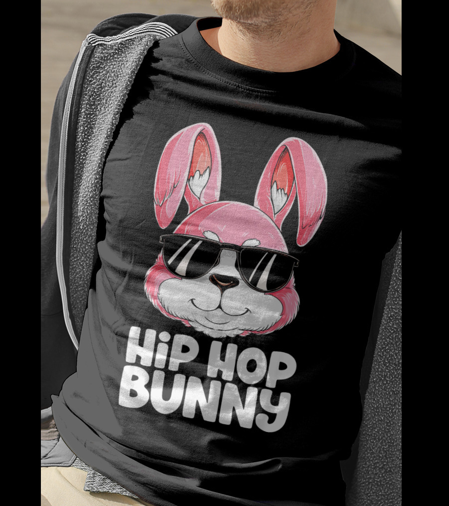 Easter Hip Hop Bunny In Sunglasses T-Shirt