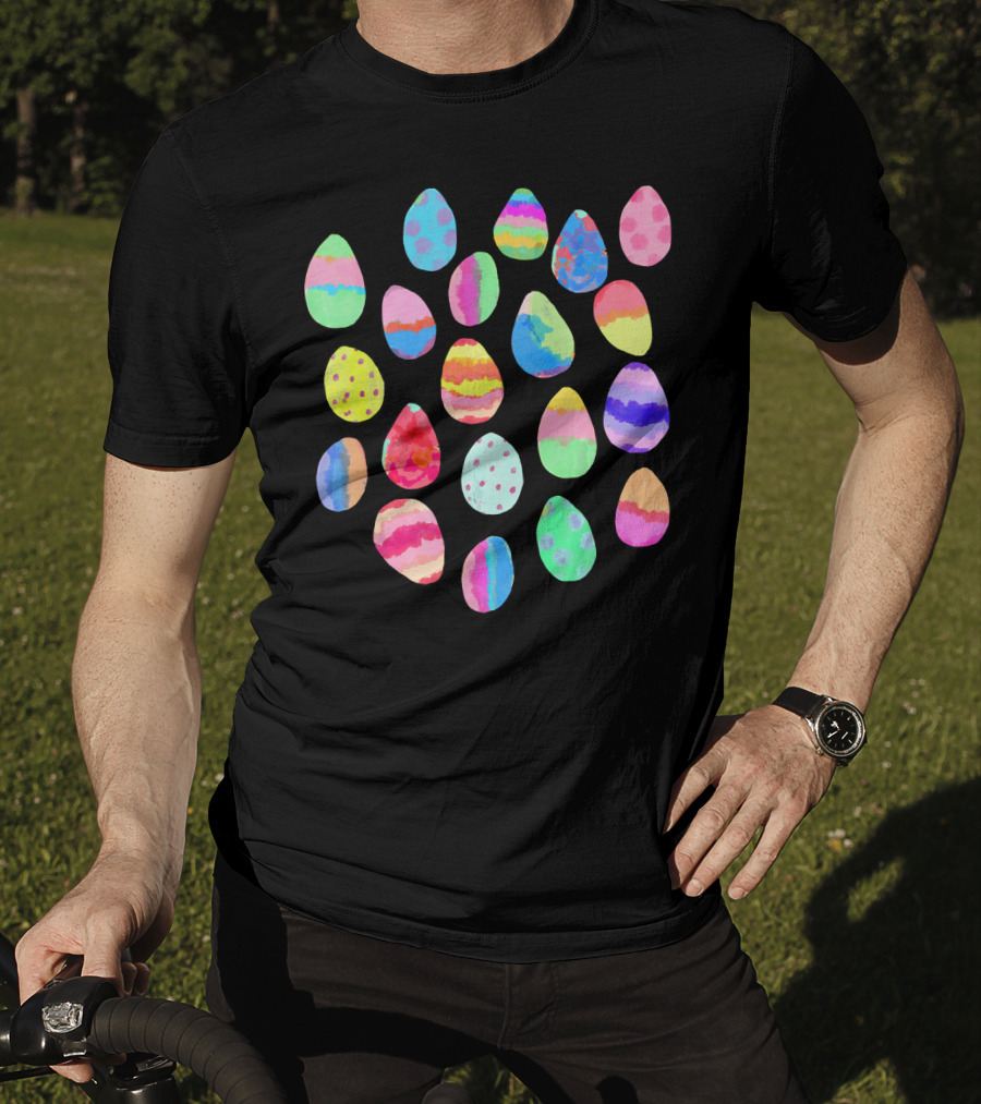Colorful Painted Easter Egg Patterns Collection T-Shirt