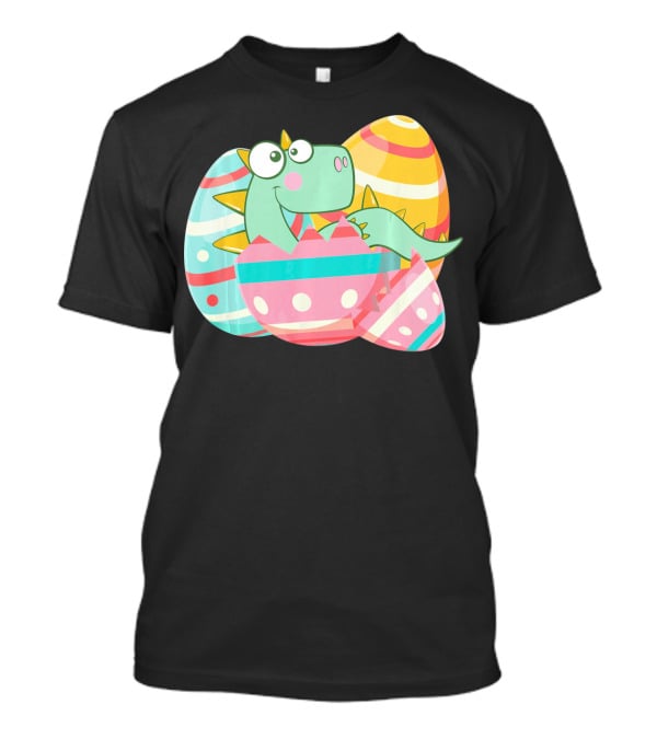 Easter Dino In Colorful Eggs T-Shirt
