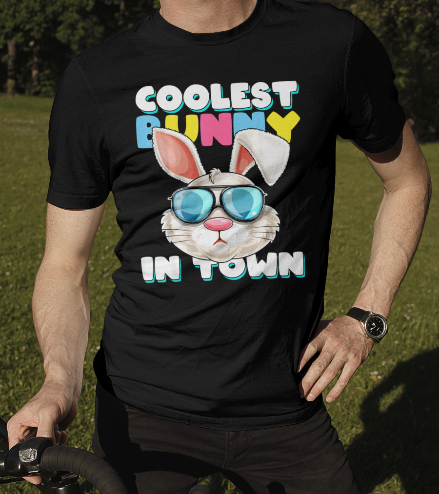 Coolest Bunny In Town Easter Bunny Costume T-Shirt