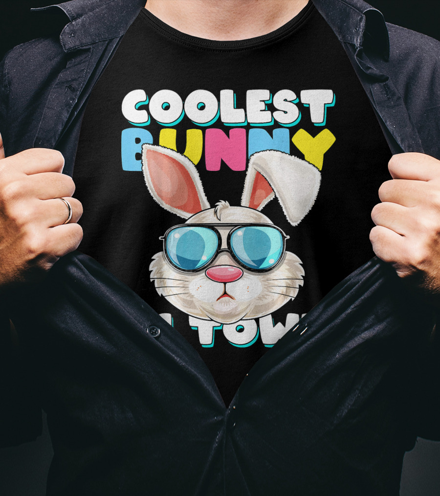 Coolest Bunny In Town Easter Bunny Costume T-Shirt