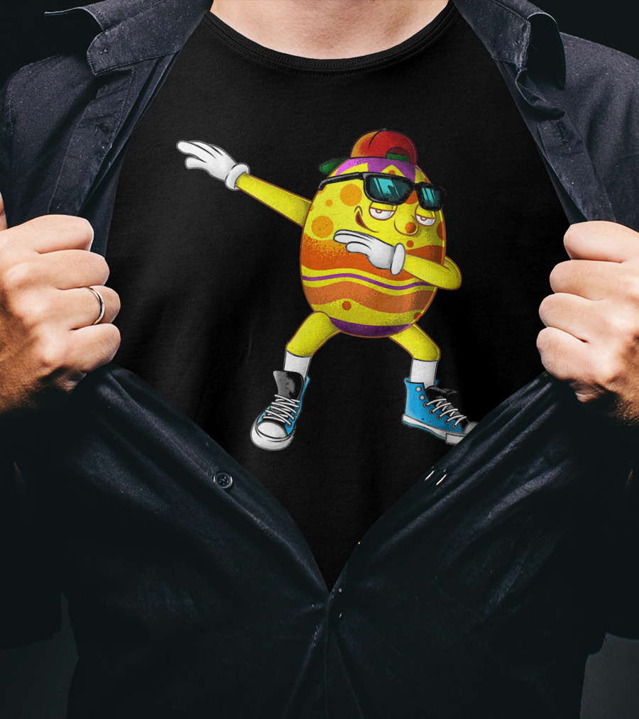 Dabbing Easter Egg Cool Eggspert Dabber T-Shirt