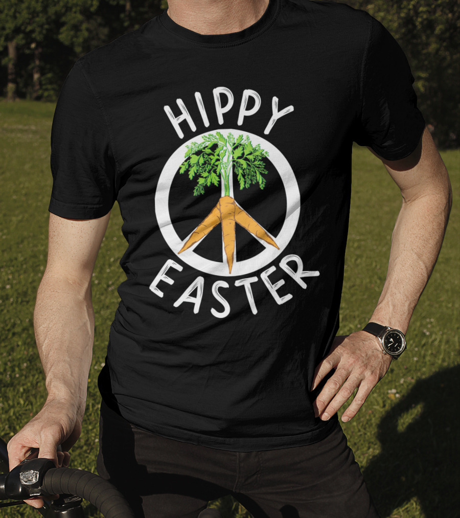 Hippy Easter Peace Carrot Boho T-Shirt