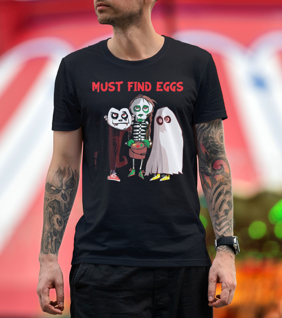 Must Find Eggs Funny Zombies Searching for Easter T-Shirt