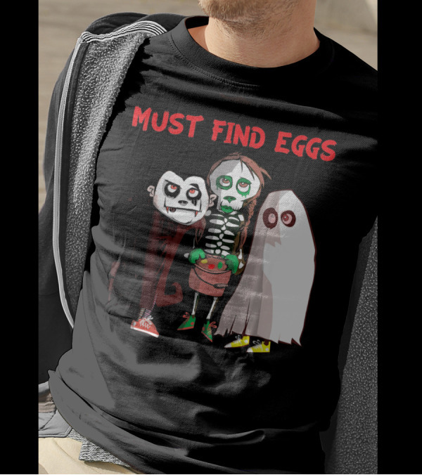 Must Find Eggs Funny Zombies Searching For Easter T-Shirt