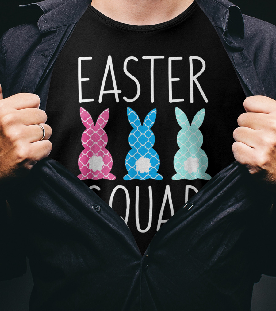 Easter Squad Family Matching Bunny T-Shirt