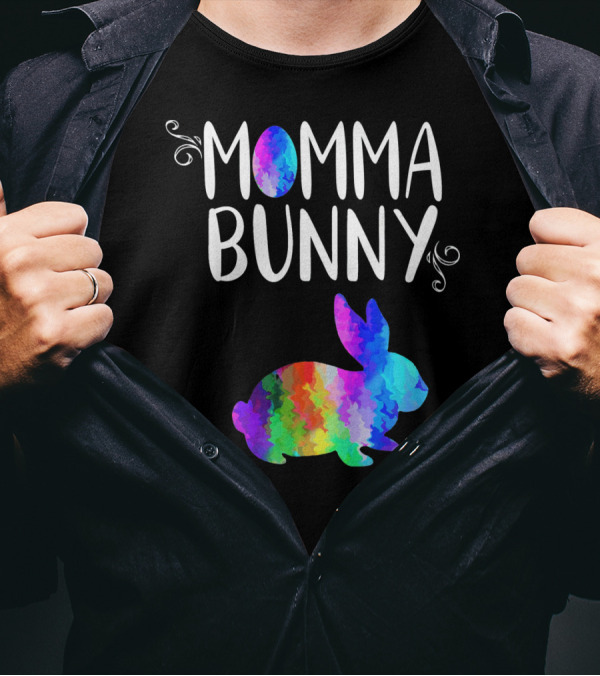 Momma Bunny Rainbow T-Shirt