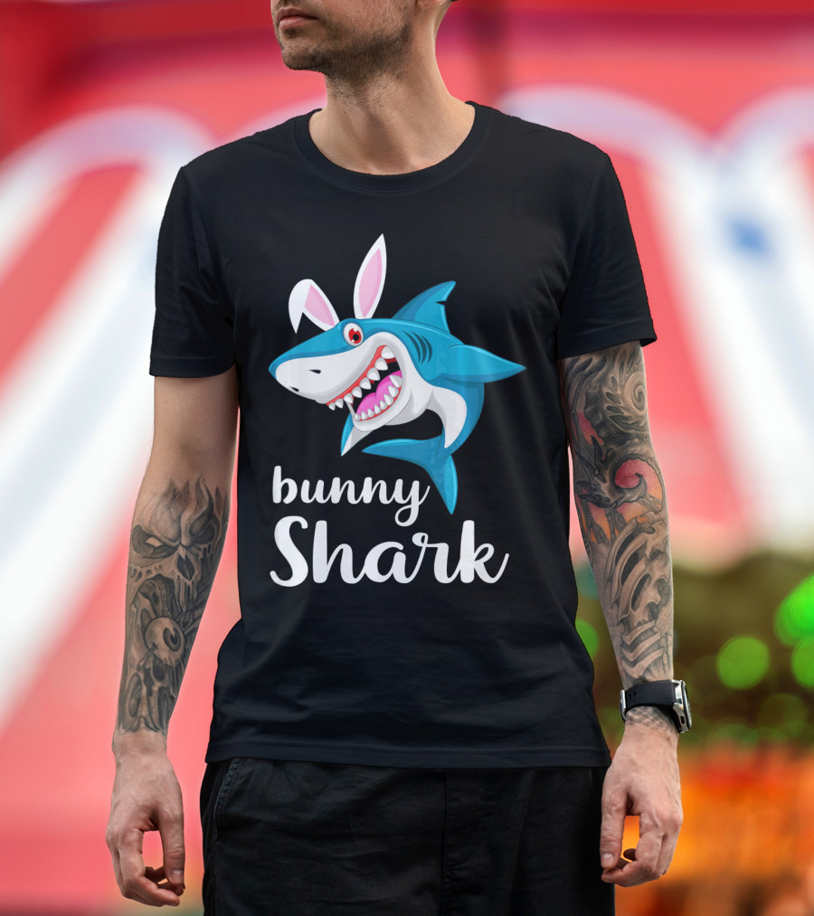 Bunny Shark Easter Yout T-Shirt