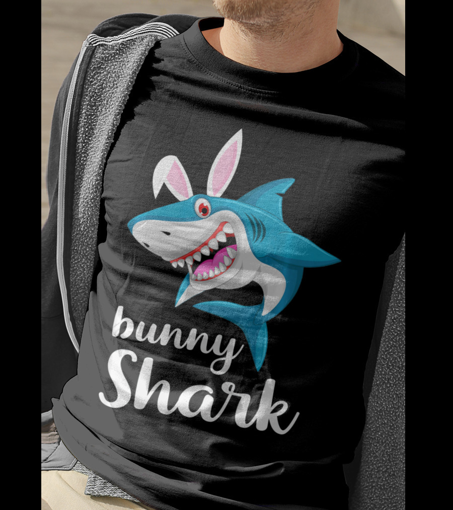 Bunny Shark Easter Yout T-Shirt
