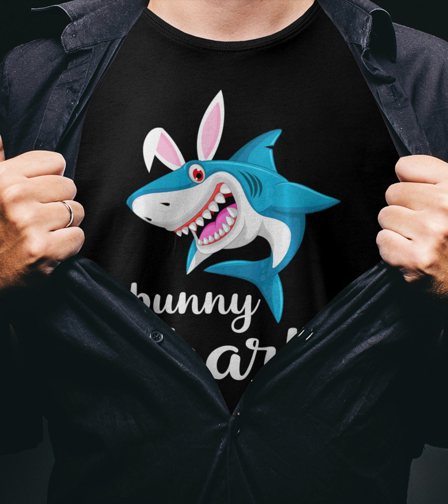 Bunny Shark Easter Yout T-Shirt