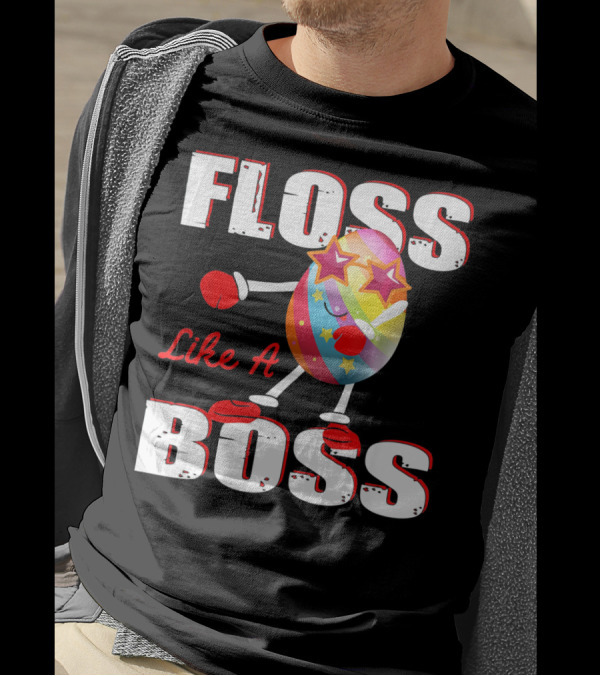 Floss Like A Boss Rainbow Star Egg T-Shirt
