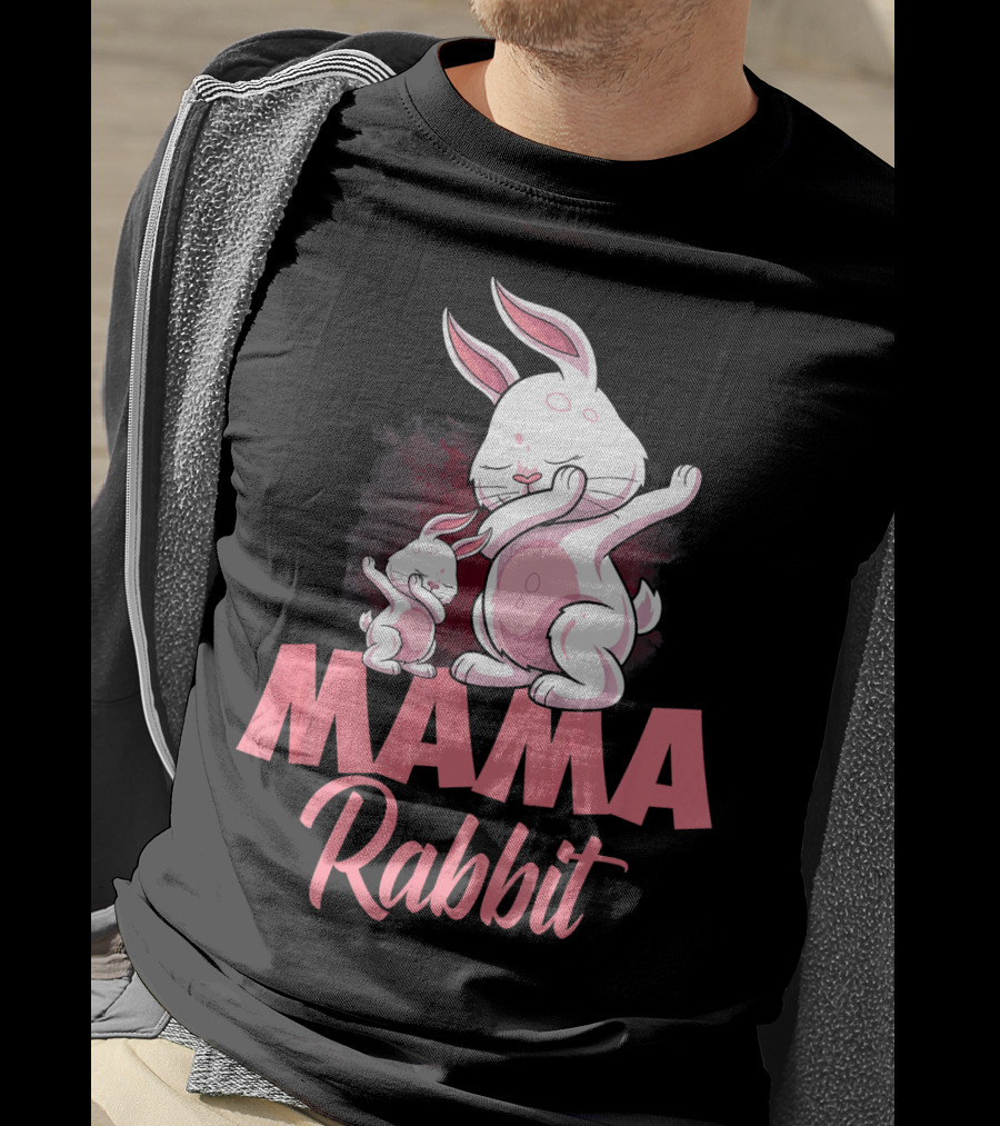 Mama Rabbit Matching Family Bunny Mama Rabbit T-Shirt