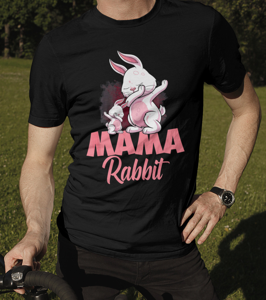 Mama Rabbit Matching Family Bunny Mama Rabbit T-Shirt